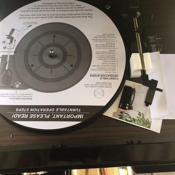 Victrola - Empire Bluetooth 6-in-1 Record Player - Gold/Brown/Black - Picture 7 of 11